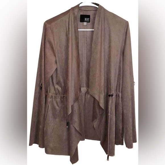 Kut From The‎ Kloth Women’s  Dianne Faux Suede Jacket Size Small - Picture 4 of 7